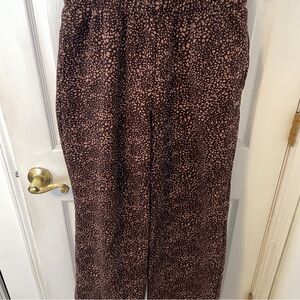 Fabletics brown wide leg sweatpants size large
